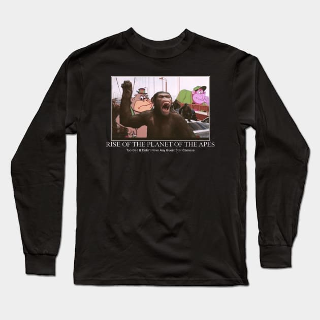 Rise Of The apes Long Sleeve T-Shirt by The Inspire Cafe